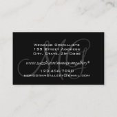 Black Grey Monogram  Visitekaartje (Achterkant)