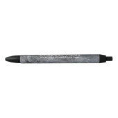 Black & Grey Pattered Company/Event Zwarte Inkt Pen (Voorkant)