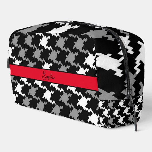 Black & Grey Personnalisez le sac de toilette (Coin droit)