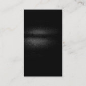 Black Grey Plain Modern Consultant Visitekaartje (Achterkant)