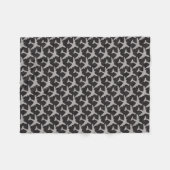 Black Grey Plane Airplanes Pilot Plane Aviation Fleece Deken (Voorkant (Horizontaal))