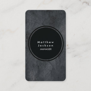 Black Grey Texture Modern Plain Professional Visitekaartje