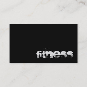 Black Grey Trendy Fitness Sport Visitekaartje