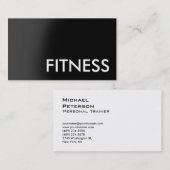 Black Grey White Professional Sport Visitekaartje (Voorkant / Achterkant)