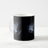 BLACK GREY WOLF Wildlife Gift Mugs (Devant gauche)