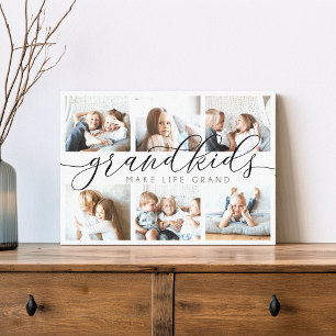 Black Grootkinderen maken foto's van het leven Canvas Afdruk
