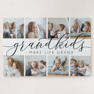 Black Grootkinderen maken foto's van het leven Legpuzzel