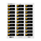 Black Grunge Anarcho Gadsden Flag Etiket (Full Sheet)