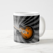 Black Grunge Burst Guitar Spécialité Mug (Devant droit)