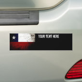 Black Grunge Chili vlag Bumpersticker (Op auto)