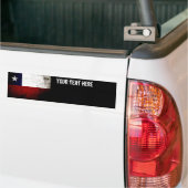 Black Grunge Chili vlag Bumpersticker (Op Truck)