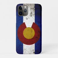 Black Grunge Colorado State Flag