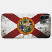 Black Grunge Florida State Flag Case-Mate iPhone Case (Achterkant (horizontaal))