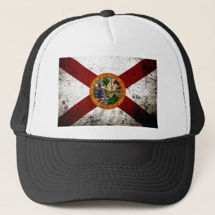 Black Grunge Florida State Flag Trucker Pet