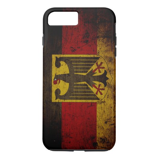 Black Grunge Germany Flag Case-Mate iPhone Case (Achterkant)