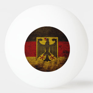 Black Grunge Germany Flag Pingpongballen