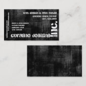 black grunge, Inc carte de visite (Devant / Derrière)