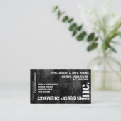 black grunge, Inc carte de visite (Debout devant)