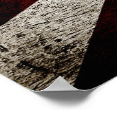 Black Grunge Japan Rising Sun Flag Poster (Hoek)