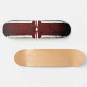 Black Grunge Kenya Flag Skateboard (Horizontaal)