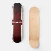 Black Grunge Kenya Flag Skateboard (Voorkant)