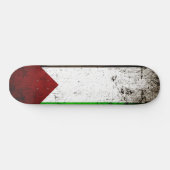 Black Grunge Palestine Flag Skateboard (Horizontaal)