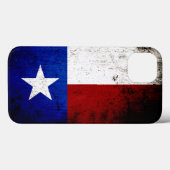 Black Grunge Texas State Flag Case-Mate iPhone Case (Achterkant (horizontaal))
