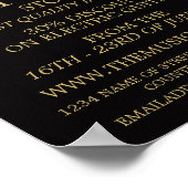 Black Guitar, Musical Instrument Store Poster (Hoek)