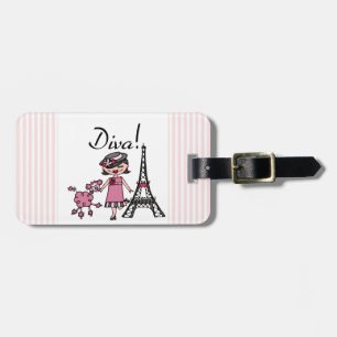 Black Hair Diva Bagagelabel