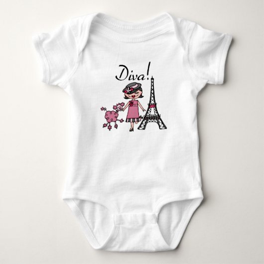 Black Hair Diva Romper (Voorkant)