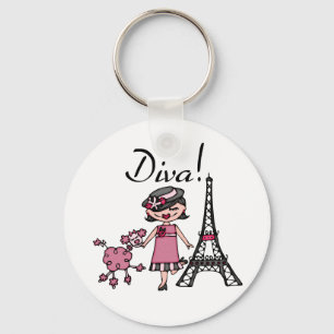 Black Hair Diva Sleutelhanger
