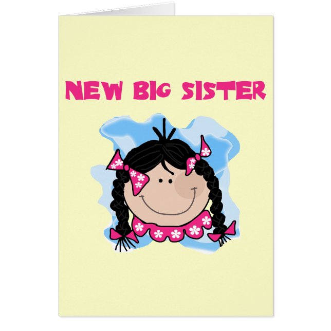 Black Hair New Big Sister Tshirts en Gifts (Voorkant)