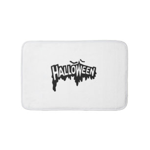 Black Halloween Badmat