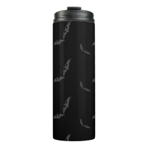 Black Halloween/bat Thermal Tumbler Thermosbeker