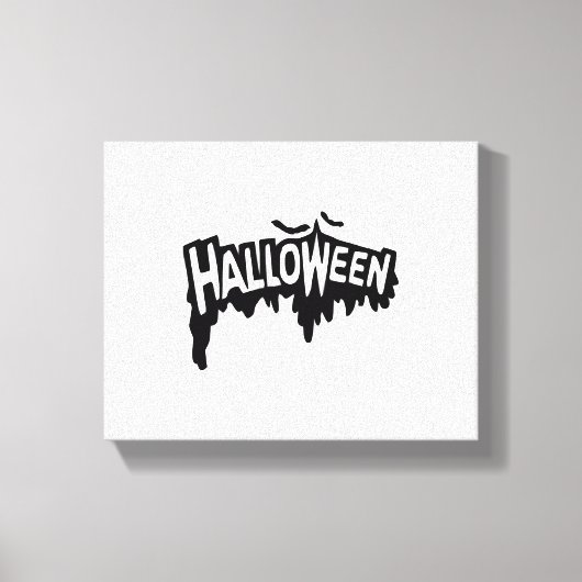 Black Halloween Canvas Afdruk (Voorkant)
