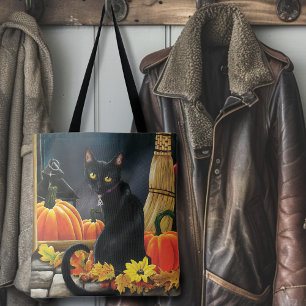 Black Halloween Cat Draagtas