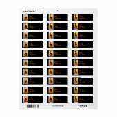 Black Halloween Cat Etiket (Full Sheet)