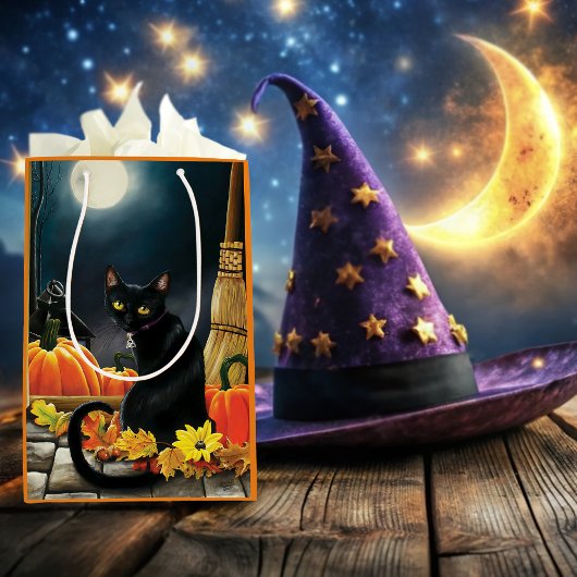 Black Halloween Cat Medium Cadeauzakje
