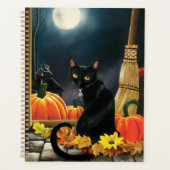 Black Halloween Cat Planner (Voorkant)