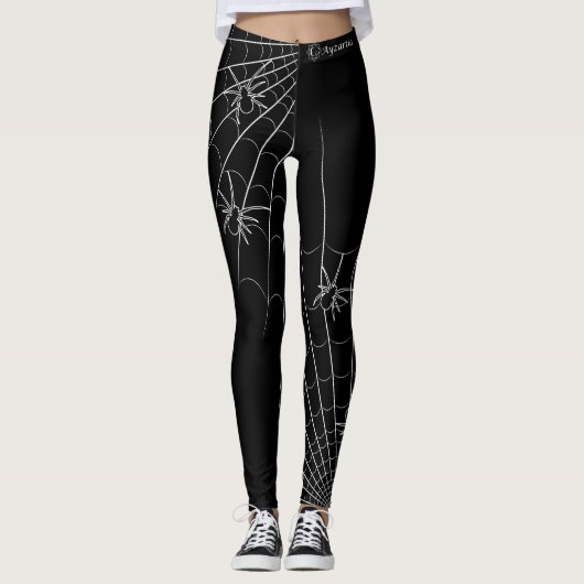 Black Halloween Leggins Leggings (Voorkant)