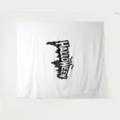Black Halloween Wandkleed (Voorkant (horizontaal))