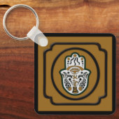 Black Hamsa Sleutelhanger (Voorkant)