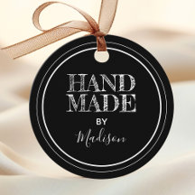 Black | Handgemaakt door Product Label
