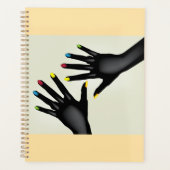 Black Hands with Colorful Nails Pop Art (Devant)