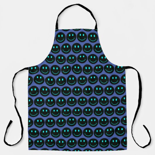 Black Happy Face Schort (Voorkant)