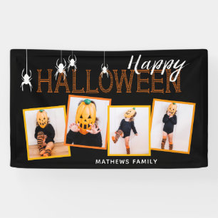 Black Happy Halloween 4 Photo Collage Spiers Spandoek