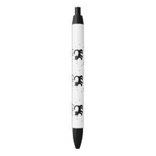 Black Happy Halloween horror spooky Zwarte Inkt Pen