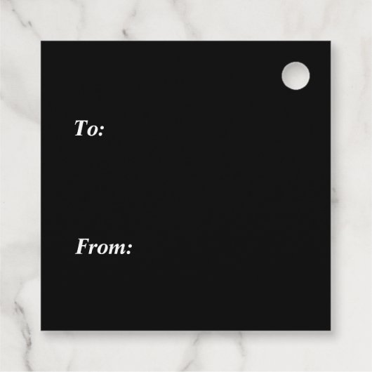 Black Happy Halloween Pumpkins Bedankjes Labels (Achterkant)