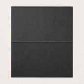 Black Harlequin Checkered Folded Place Cards (Inside Unfolded)