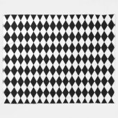 Black Harlequin Fleece Deken (Voorkant (Horizontaal))
